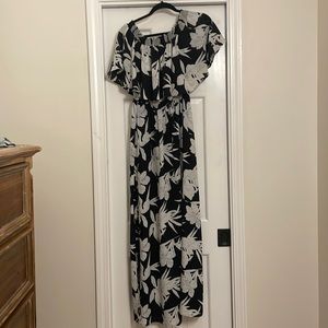 Show Me Your Mumu Hacienda Off The Shoulder Maxi Dress in Lily Collins Print